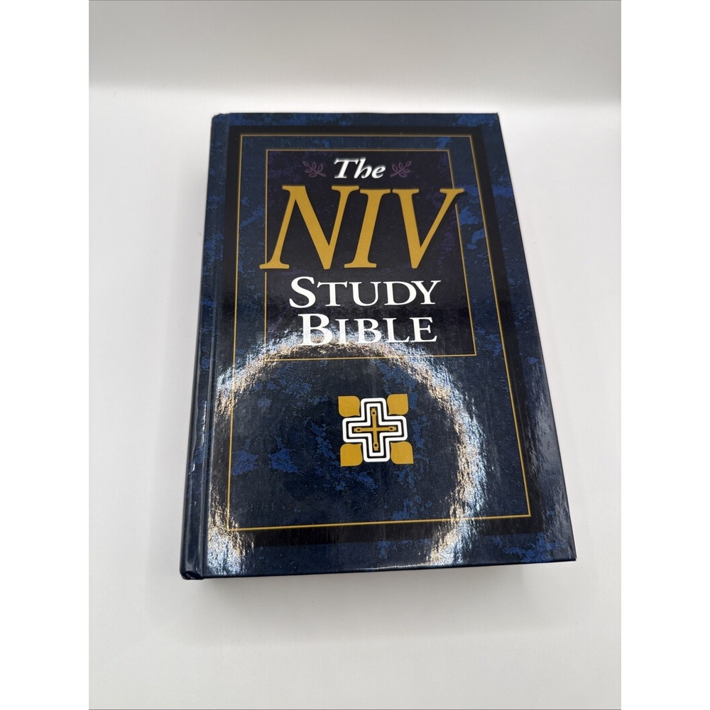 NIV Study Bible, Zondervan, hardcover, red-letter, 1995, 2172 pages, Very Good